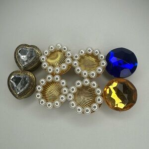 Vintage Style Decorative Button Covers Set of 8